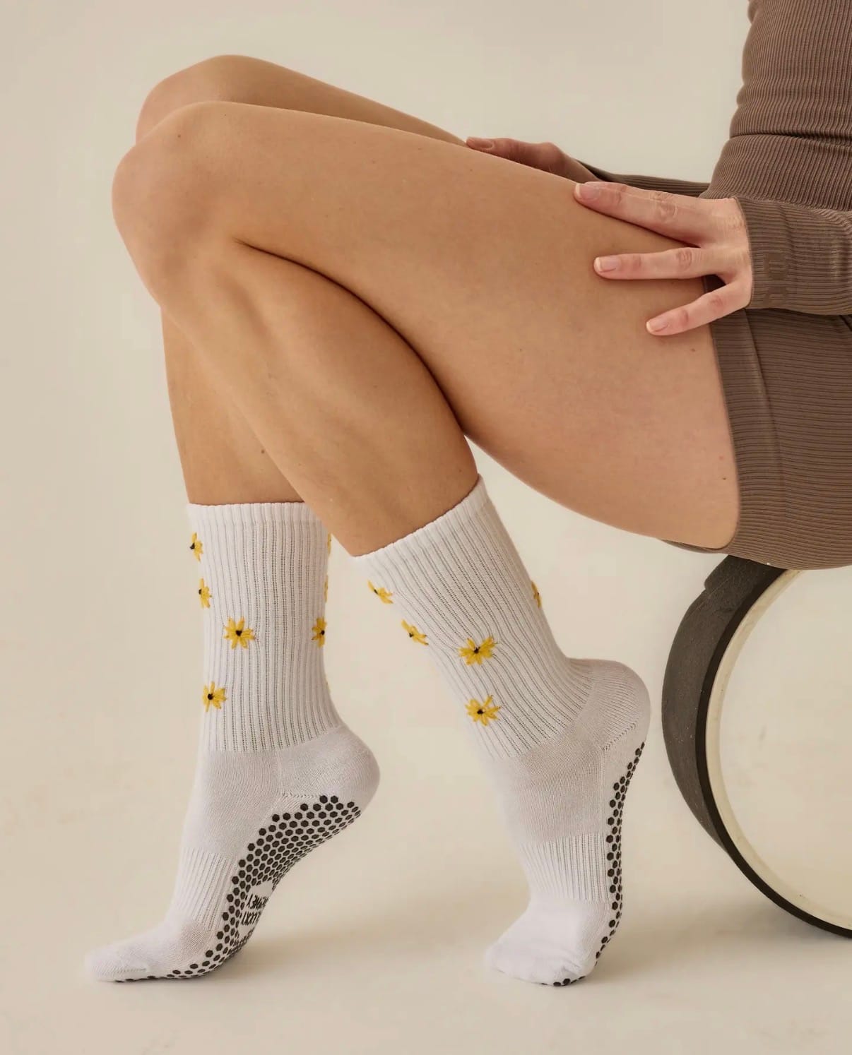 Lucky Honey Daisy Grip Sock