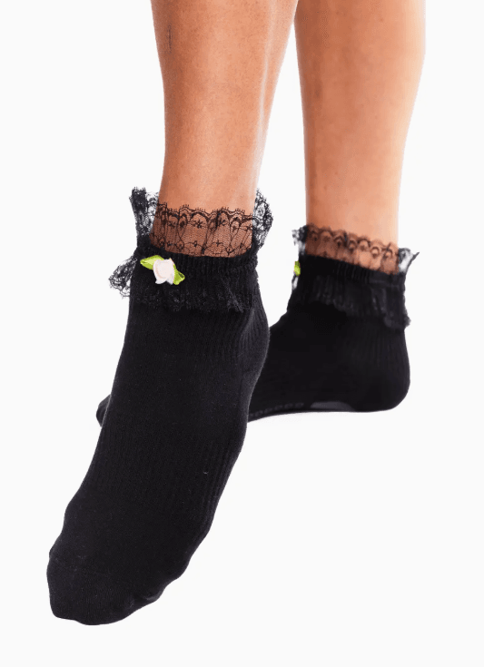Arebesk Diana Grip Sock in Black
